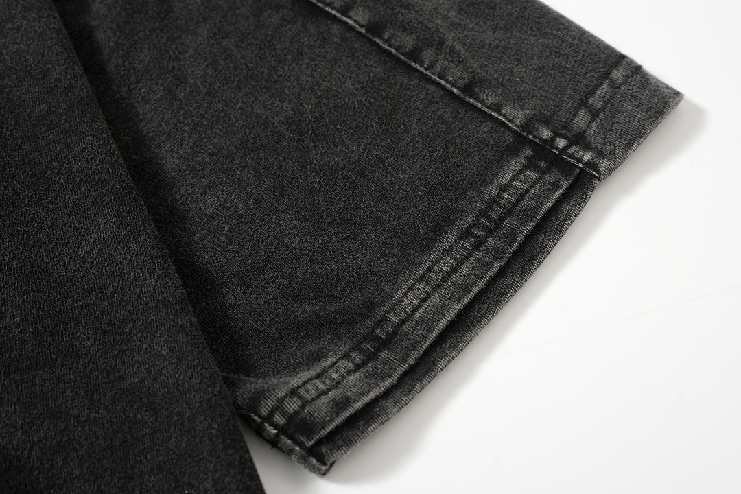 Unbranded 128 032C "X" LAYERED T-SHIRT Version Model Print Short Sleeve T Black S-XL 8030# - Image 12