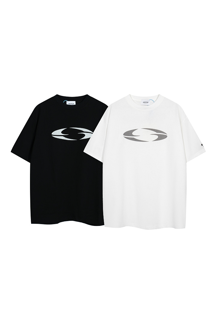 Unbranded 118 GRAILZ Logo Print Short Sleeve T Black White 1 2 3 G1906#