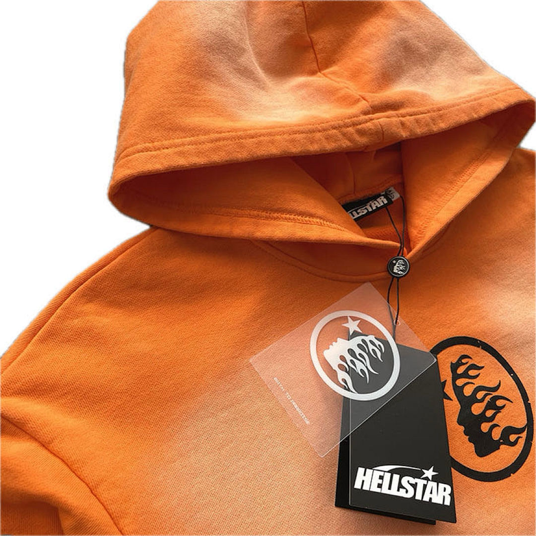 Hellstar 258 Hellstar Fire Orange Hoodie Pants Water S-M-L-XL - Image 7