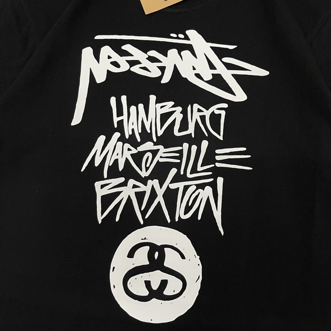 Stussy 108 Stu Reversed Print Short Sleeve T : Black White Apricot S Ｍ L XL XXL - Image 9