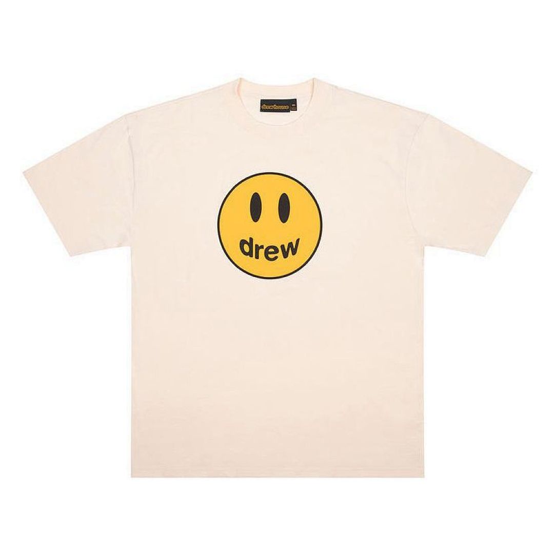 Drew House 108 DREW HOUSE 22FW Mascot Tee LOGO Print Short Sleeve T Cream White Black Red Color Blue Pink Purple S M L - Image 5