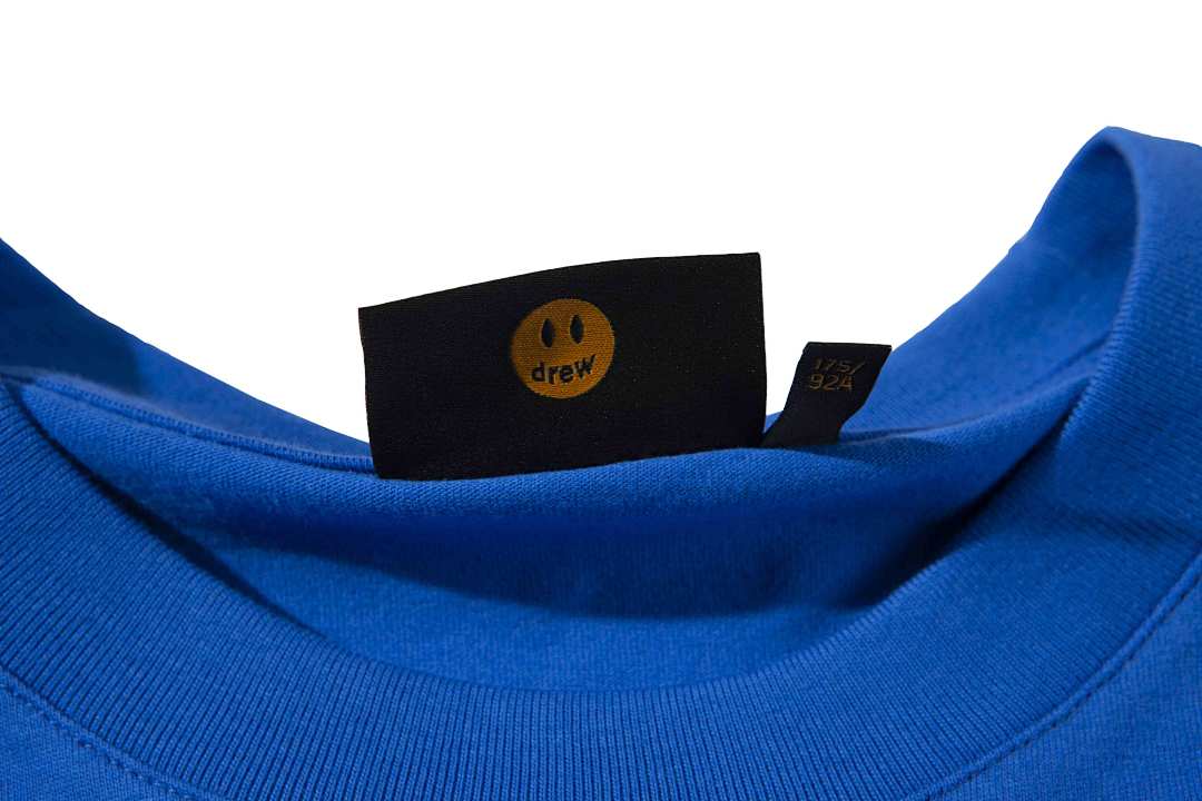 Drew House 98 DREW HOUSE Limited Exclusive Logo Print Collar Short Sleeve T White Color Blue S M L - Image 9