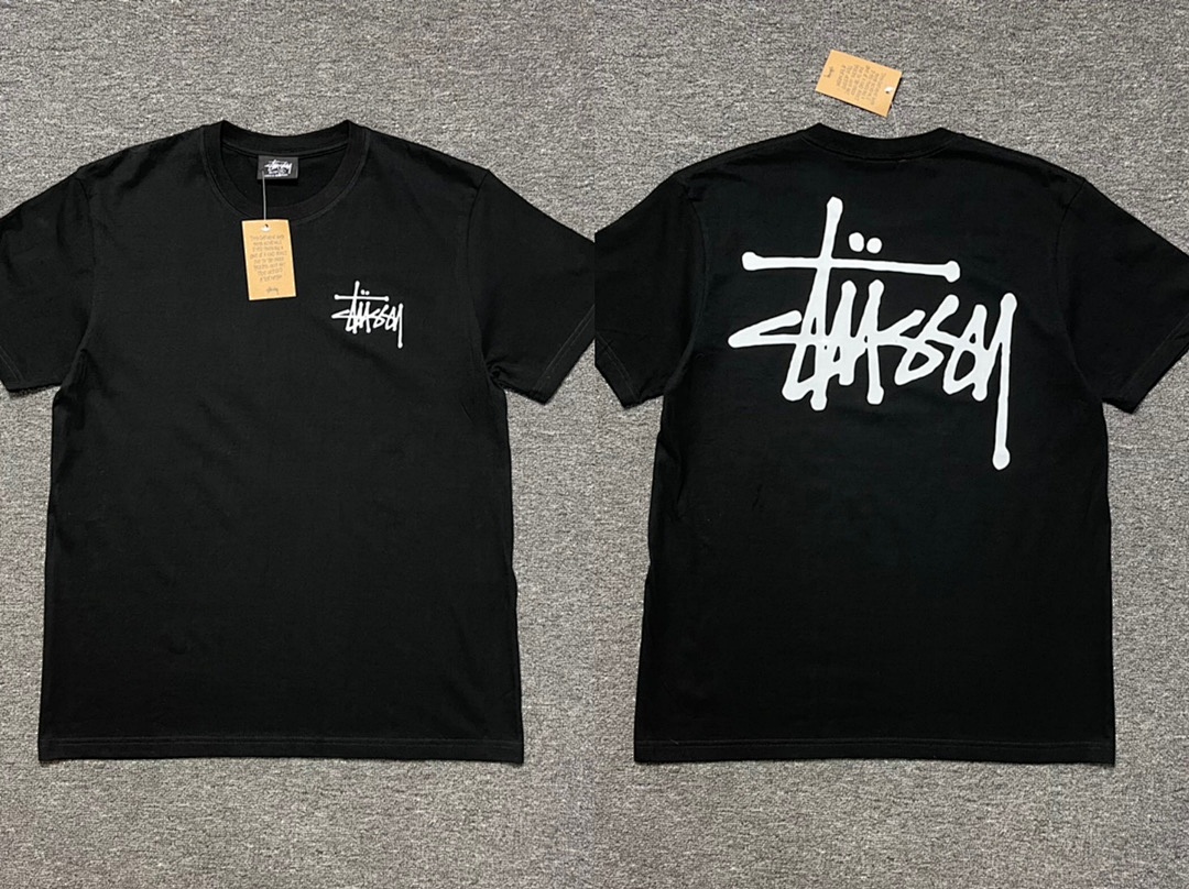 Stussy 108 Stu Print Short Sleeve T : Black White Apricot Blue Red S Ｍ L XL XXL - Image 3