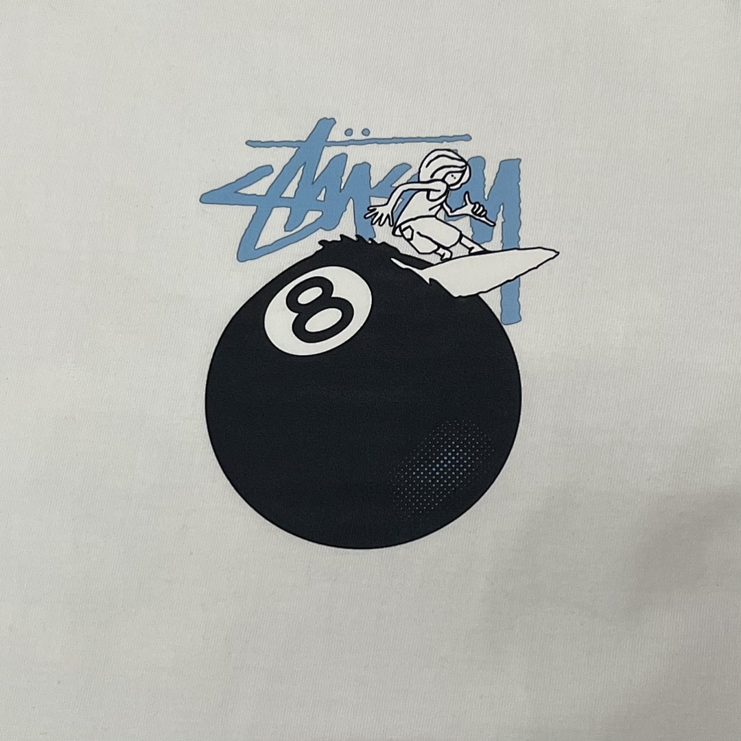 Stussy 108 Stussy Black 8 Print Short Sleeve T : White S Ｍ L XL XXL - Image 11