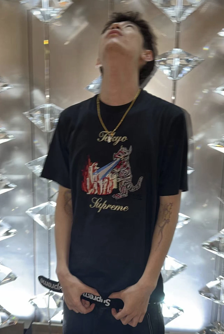 Supreme 178 SS26 MONSTER Tokyo Embroidered Small T Black White S-XL - Image 28