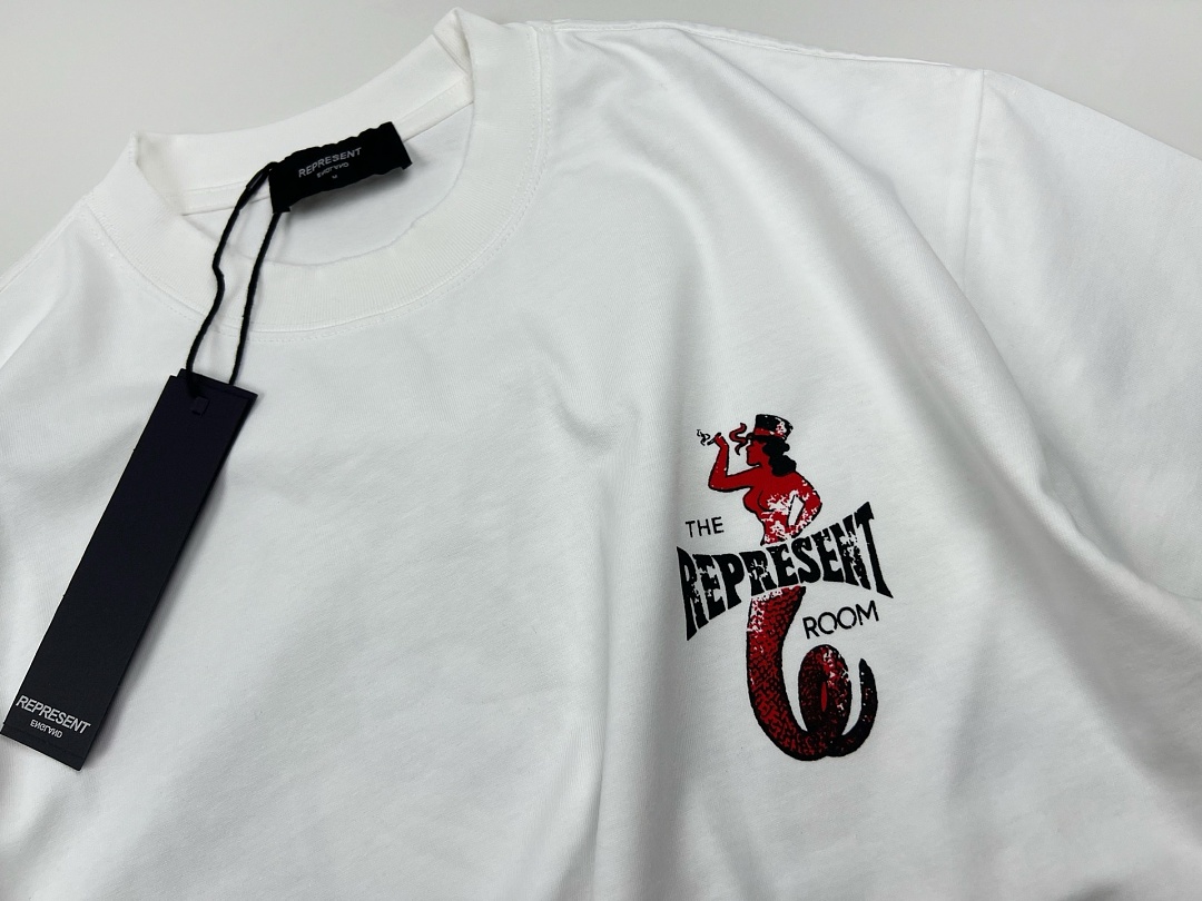 Represent New High Mens Womens Top Wide Short Sleeve : S M L XL Water (Black) - Image 5
