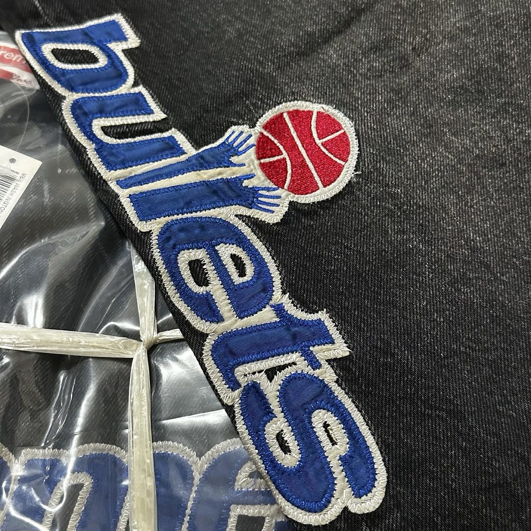 Supreme 358 Mitchell & Ness SS26 Bullets Baggy Denim Short - Image 16