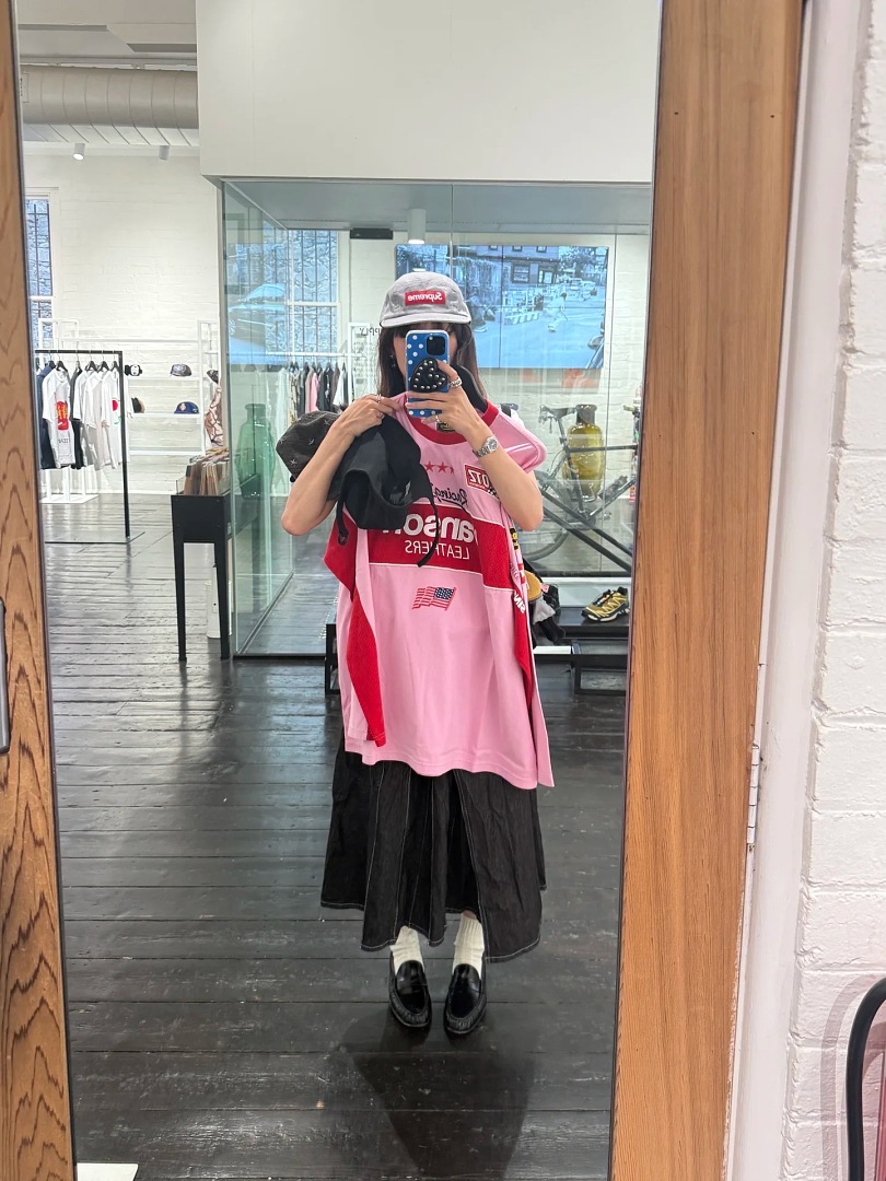 Supreme 328 Collab SS26 L/S Top Patchwork Embroidered Logg Long Sleeve T Mens Womens : Black Beige Pink S M L - Image 54