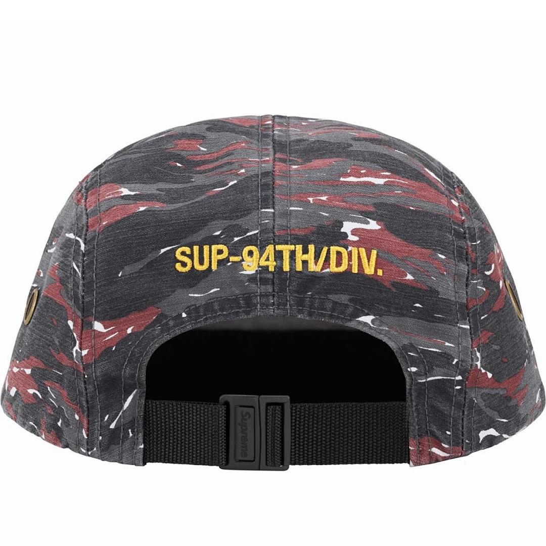 Bape 118 SS24 MILITARY CAMP CAP (Red Camo, Green) - Image 3