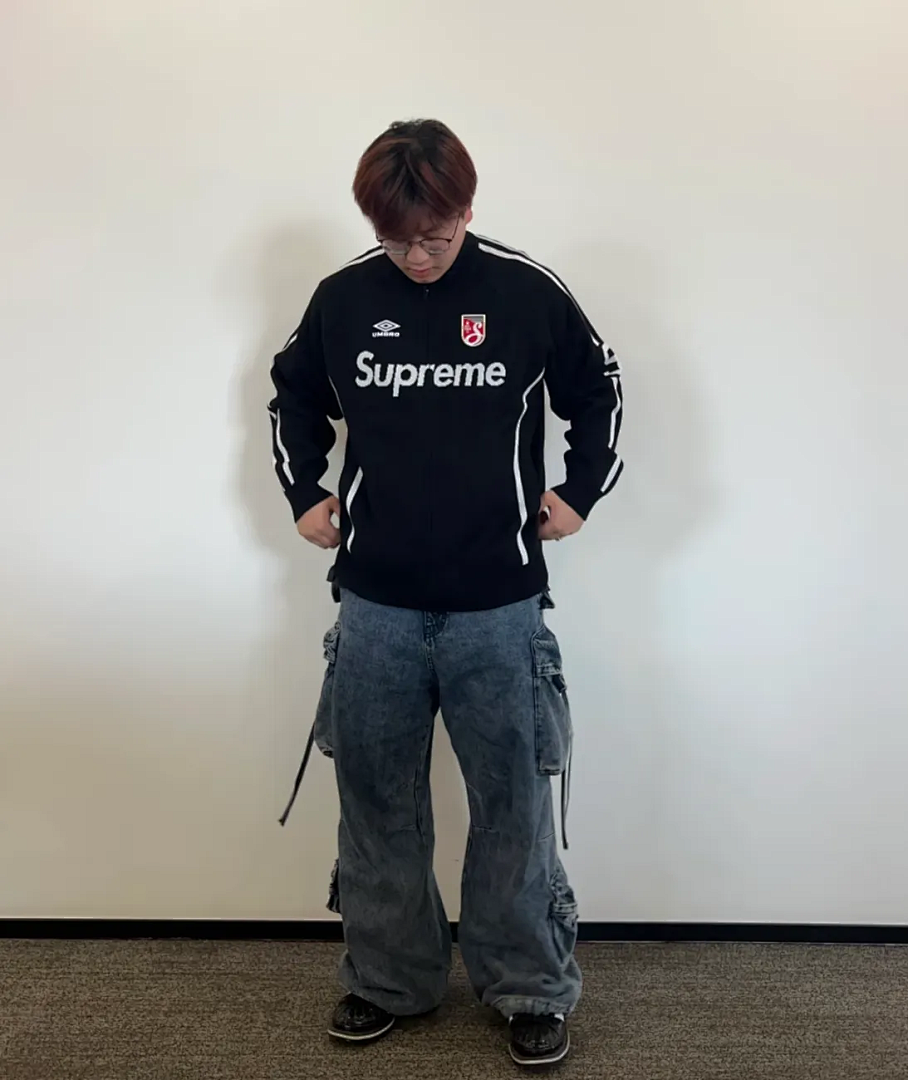Supreme 398 SS25 Collab Fleece Black Red Purple Light Blue S - Image 62