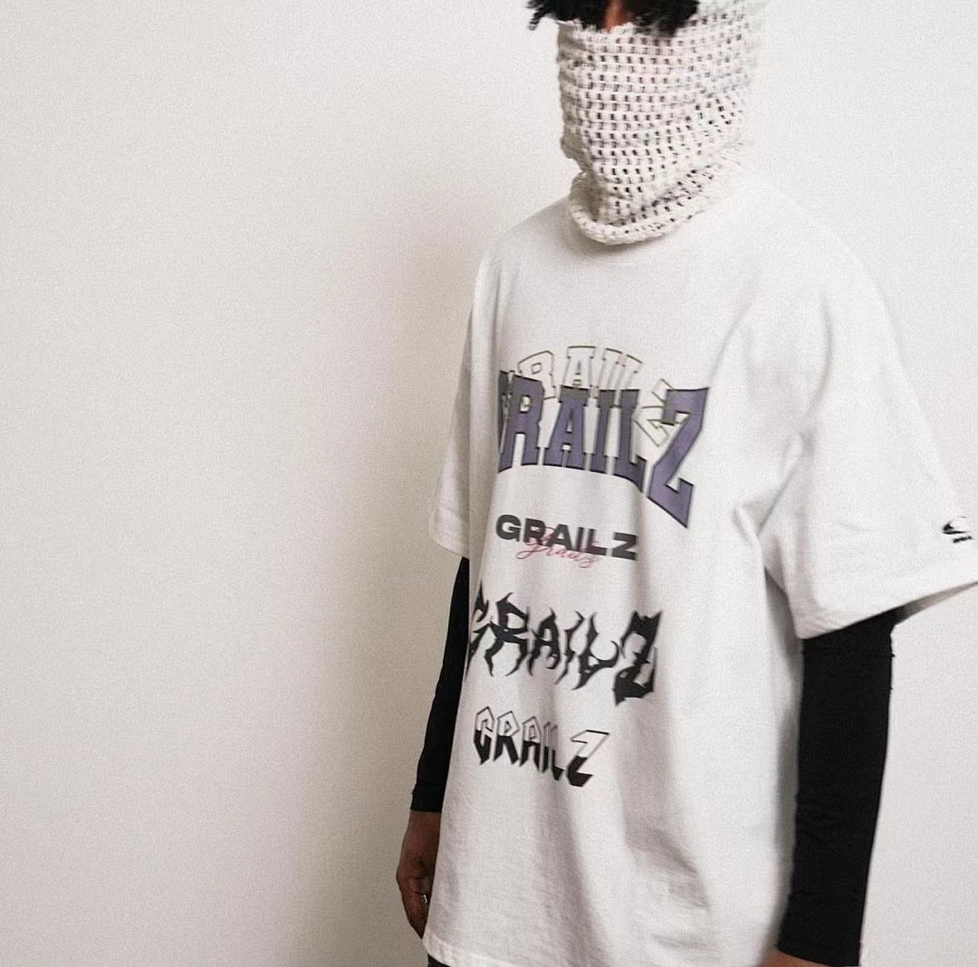 Unbranded 118 Grailz 23Ss MULTI LOGO Print Short Sleeve T Black White 1 2 3 G1907# - Image 25