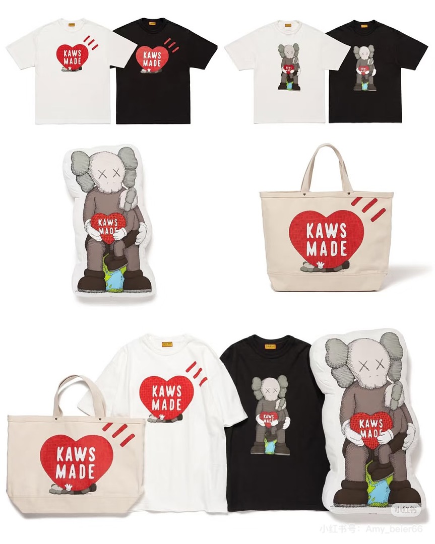 Human Made 138 HUMAN MADE × KAWS Collab SS26 Limited Exclusive Collar Short Sleeve T : Black White S M L - Image 27