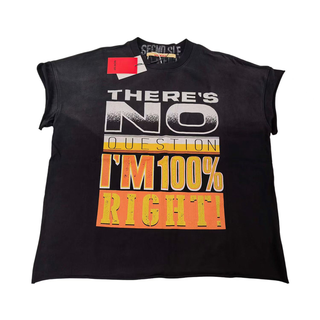 Unbranded 128 SECND SLF Washed Sleeve T : Water Black S M L