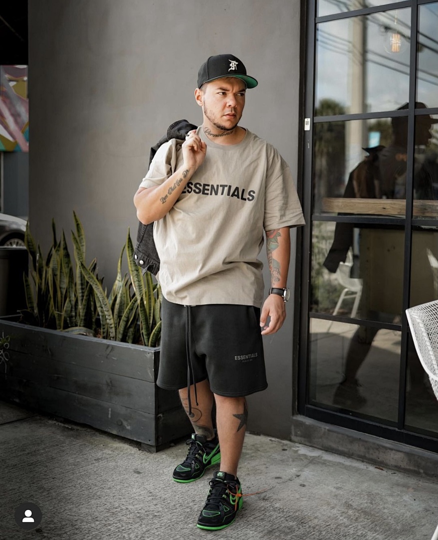Essentials 148 ESS 2021SS Essentials Stitching Short : Black Green Grey Camel :S-XL 6013# - Image 62