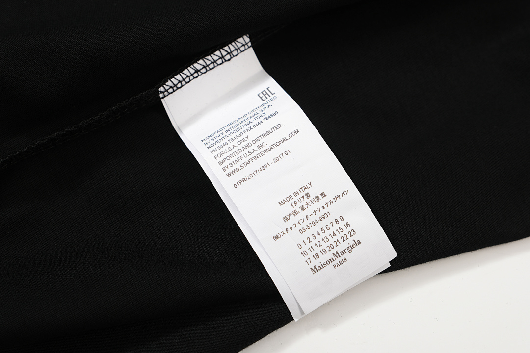 On Running 118 Maison Margiela MM6 LOGO Print Short Sleeve T White Black 46 48 50 52 3430# - Image 17