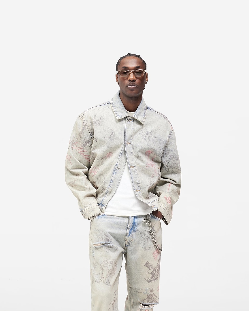 Represent 298 Represent : S M L XL (Washed Blue) - Image 17