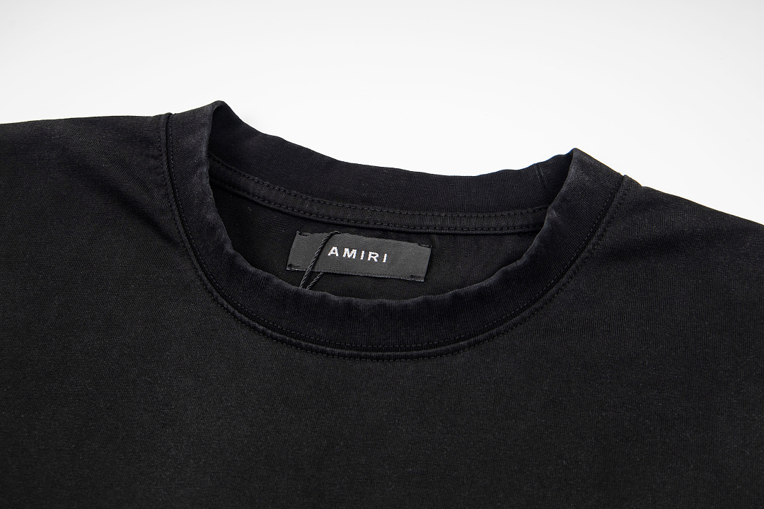 AMIRI 138 Logo Floral Short Sleeve T Water Black Blue S M L XL 9939# - Image 17