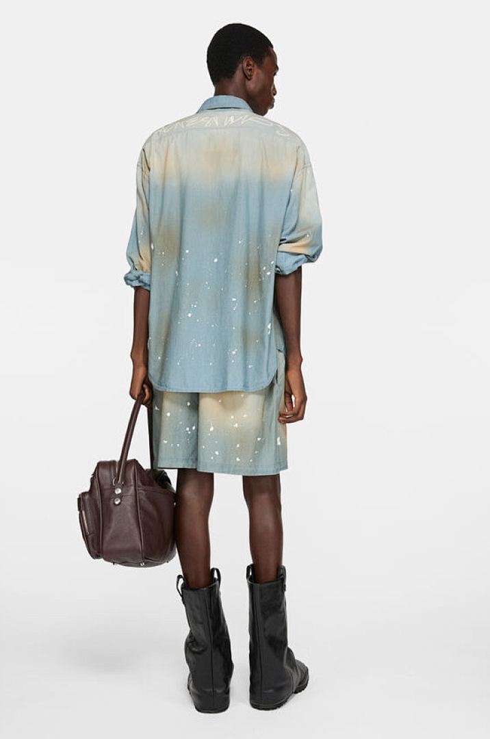 Acne Studios 258 AC Wind Print Blue S-XL 8201# - Image 18