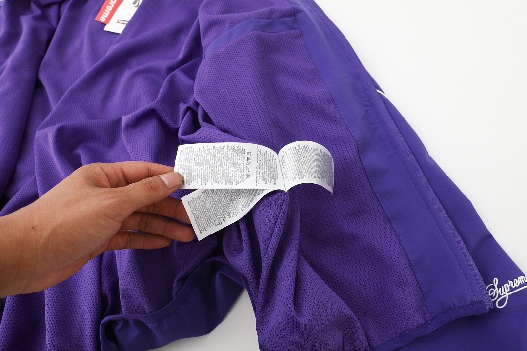 Balenciaga 398 Collab SS25 WEEK4 Track Jacket Sleeve Embroidered Logo : Black Purple :S-XL - Image 41