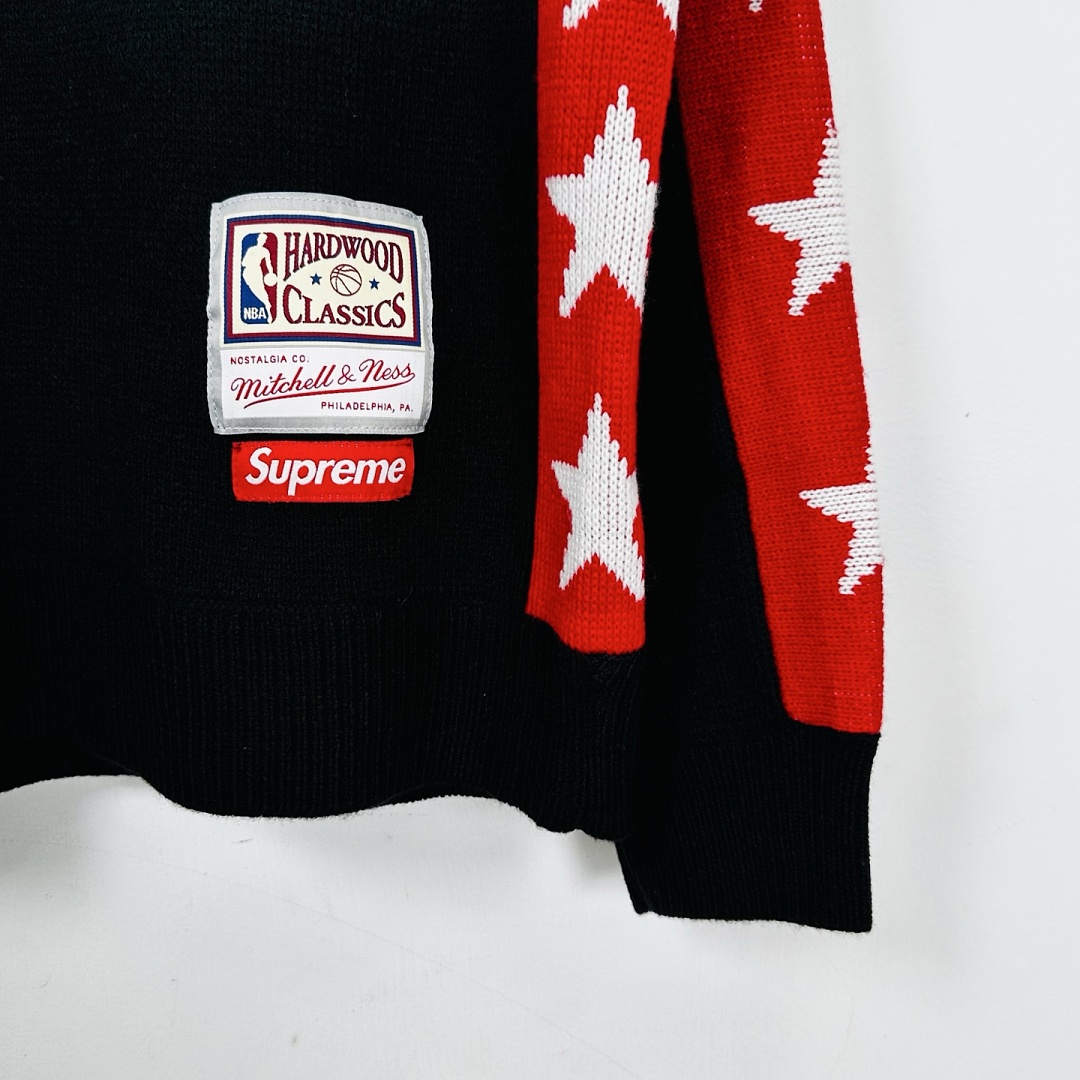 Supreme 328 SS26 Mitchell & Ness Sweater Bullets Fleece Black S-XL - Image 10