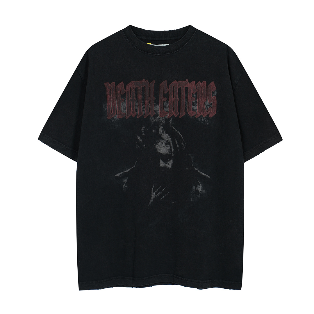 Unbranded 118 Undermycar 23SS DEATH EATERS TEE Print Short Sleeve T Black 1 2 3 4 3975#