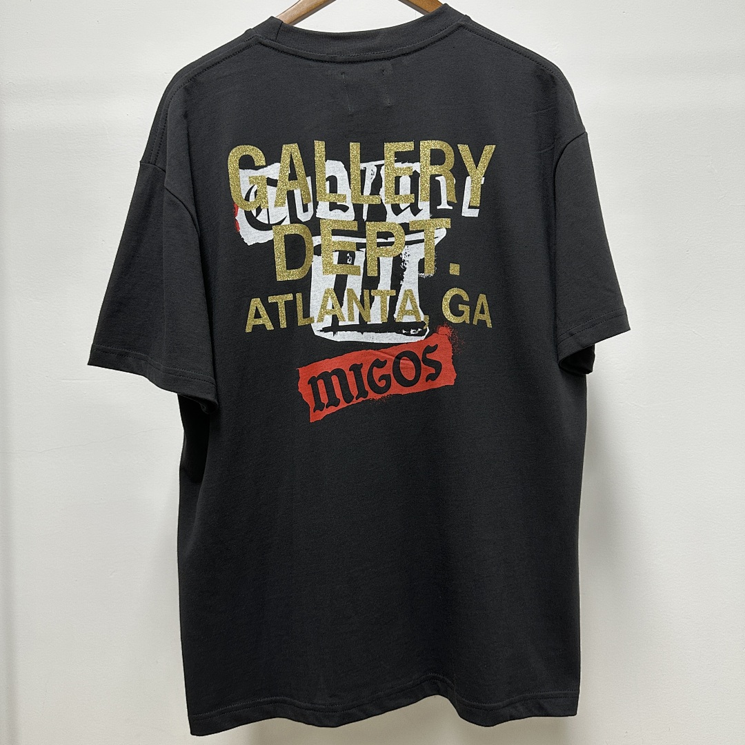 Gallery Dept 118 Gallery Dept. Vintage Print Short Sleeve T Black S-XL 3930# - Image 15