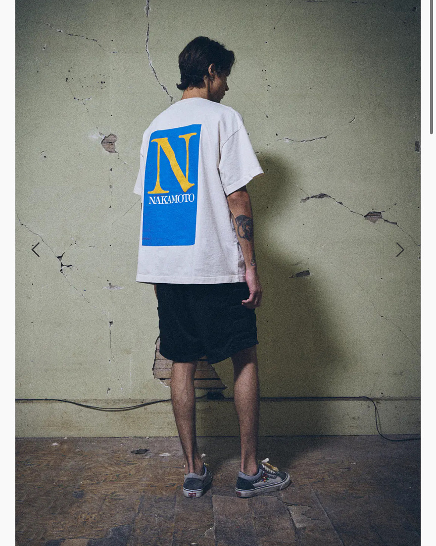 Off-White 128 Satoshi Nakamoto SN Block Tee Print T : Off White S M L - Image 14