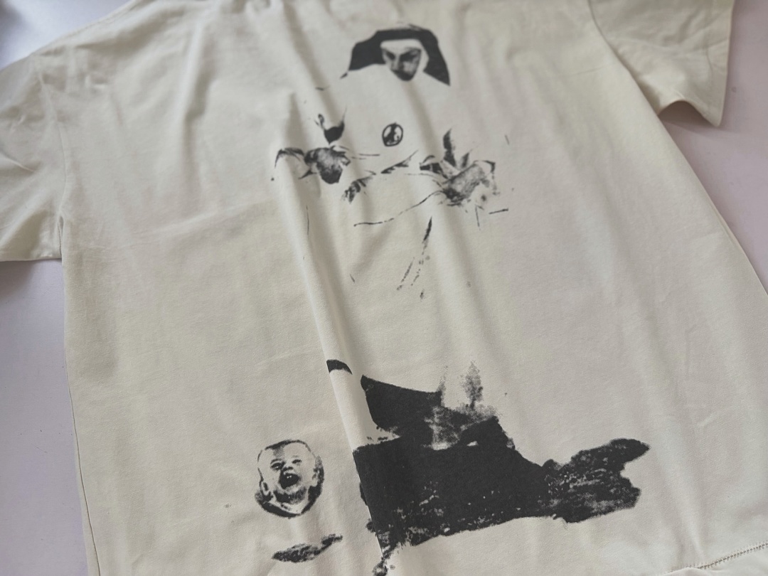 Enfants Riches Deprimes 118 Enfants Riches Deprimes Womens Print Short Sleeve : S M L XL Apricot - Image 10