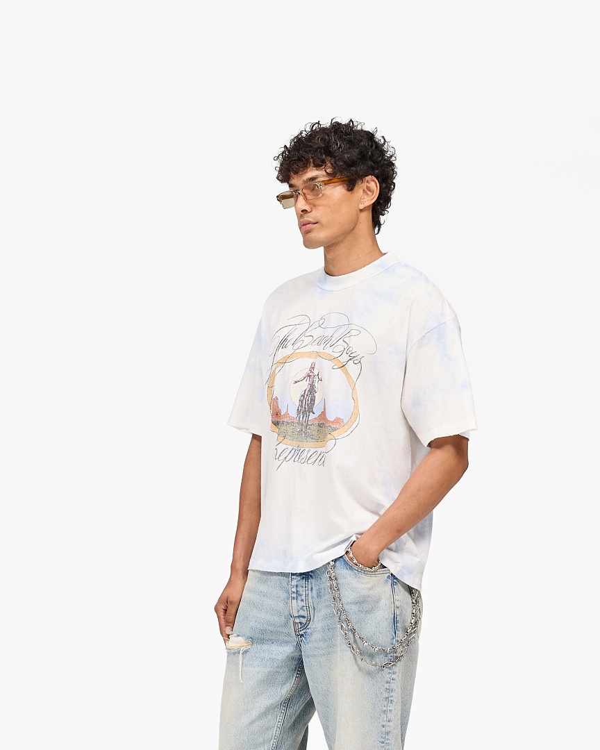 Represent 138 Represent The Beach Boys Collab Tie Dye Short Sleeve T : S M L XL (White) - Image 10