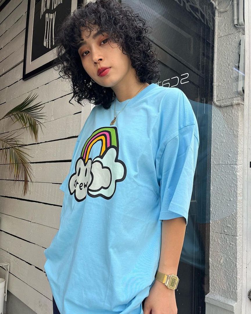 Drew House 108 DREW HOUSE BOWIE TEE Cloud Color Print Short Sleeve T : Blue S M L - Image 3