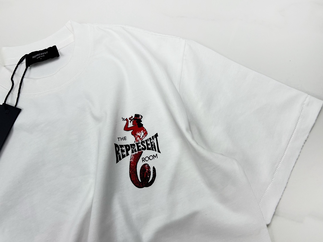 Represent New High Mens Womens Top Wide Short Sleeve : S M L XL Water (Black) - Image 4