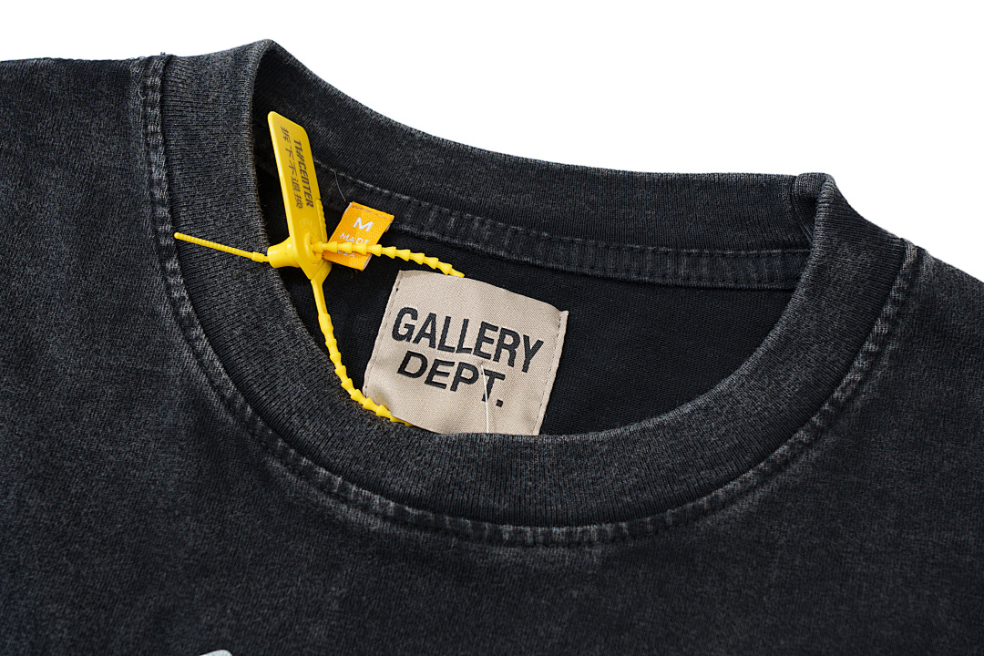 Gallery Dept 108 GALLERY DEPT. Print Short Sleeve T Black S-XL 3740# - Image 5
