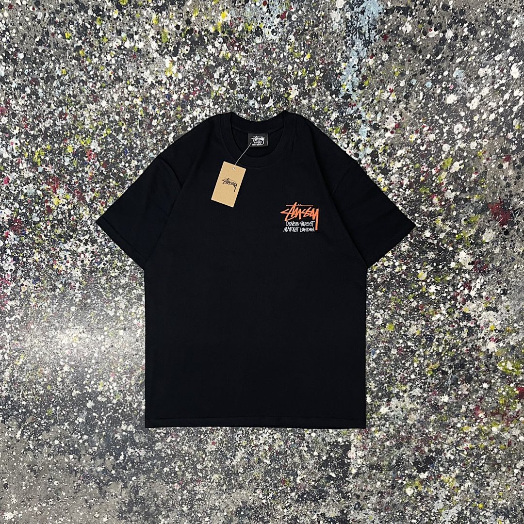 Stussy 108 Stu Short Sleeve T : Black White S Ｍ L XL XXL - Image 3