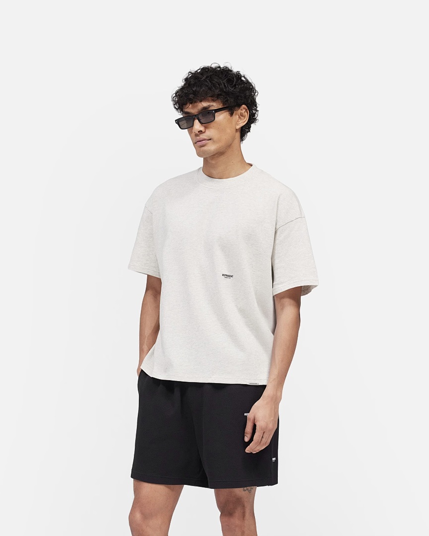 Represent 108 REPRESENT Solid Small Logo Print Short Sleeve T Black White Grey S-XL R3200# - Image 16