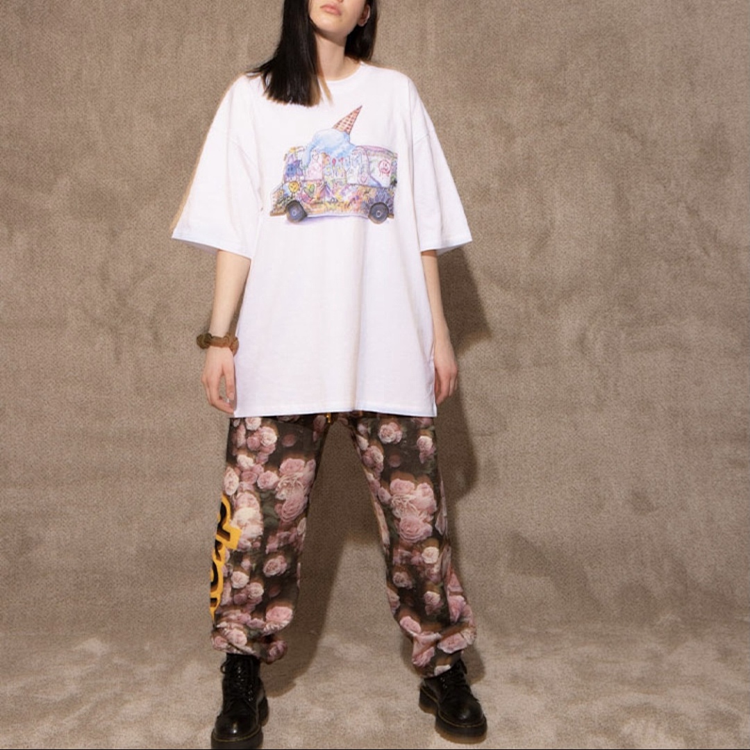 Drew House 108 DREW HOUSE ICE CREAM TRUCK TEE Color Snow Print Collar Short Sleeve T White S M L - Image 4