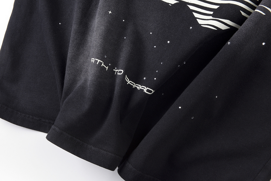 Hellstar 168 HELLSTAR STUDIOS Small Diamond Water Solid Cotton Short Sleeve Black S-XL - Image 12