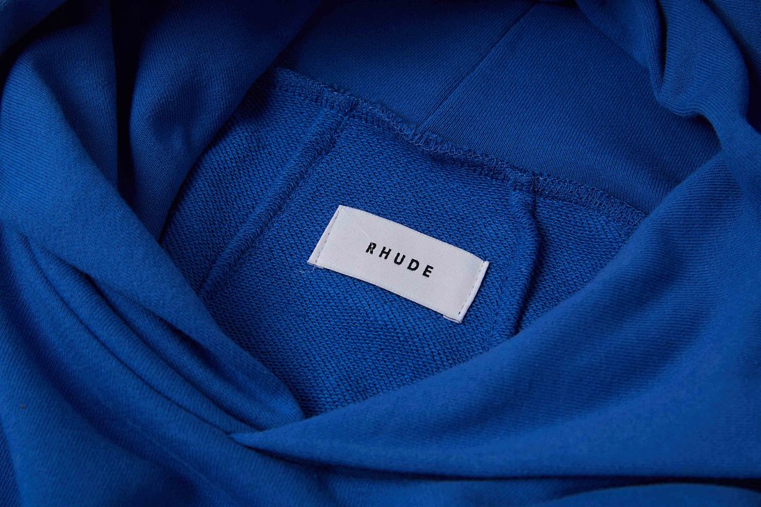 On Running ON SALE118 ST. RHUDE SEAL HOODIE Big Classic Print Short Wide BOXY Version Model : Blue S M L - Image 10