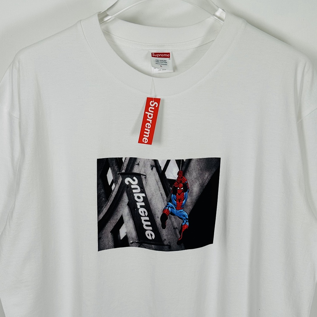 Sp5der 148 SS26 T SPIDER-MAN TEE Print Short Sleeve Black White S- XL - Image 15
