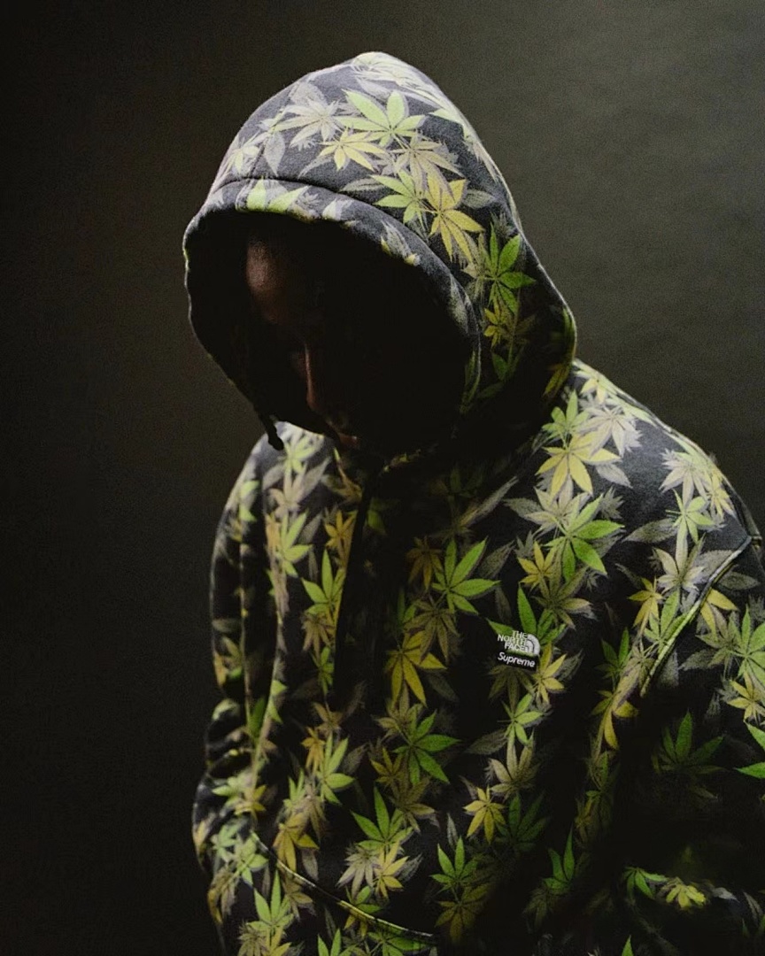 The North Face 338 TNF Collab FW23 THE LEAF HOODED Black (Green White S M L) - Image 4