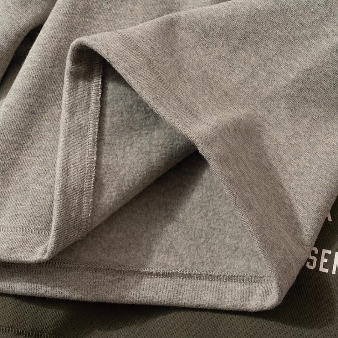 Essentials 148 Ess Fall24 BACK TO SCHOOL Fleece Soccer Short Print Black Green Olive Oatmeal Grey Sea Blue S-XL - Image 115