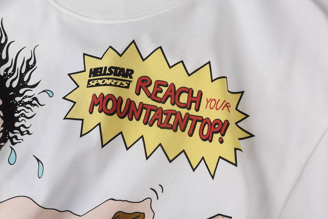 Hellstar 148 Hellstar Studios Screaming Kid Tee Khaki Print Short Sleeve White S-XL - Image 7