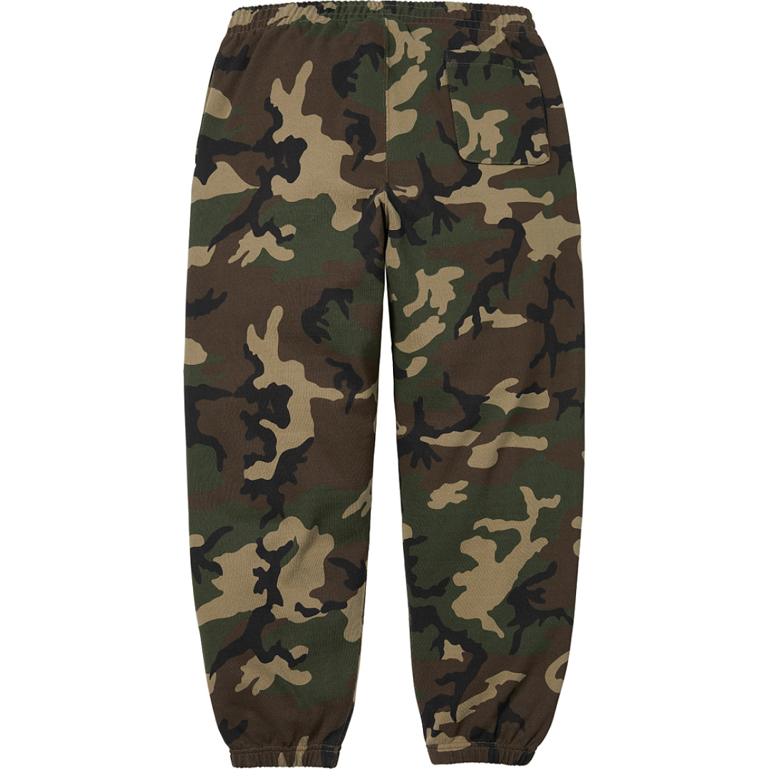 Bape 248 26SS Satin Applique Sweatpant Big Logo Camo Grey Military Green S M L - Image 3