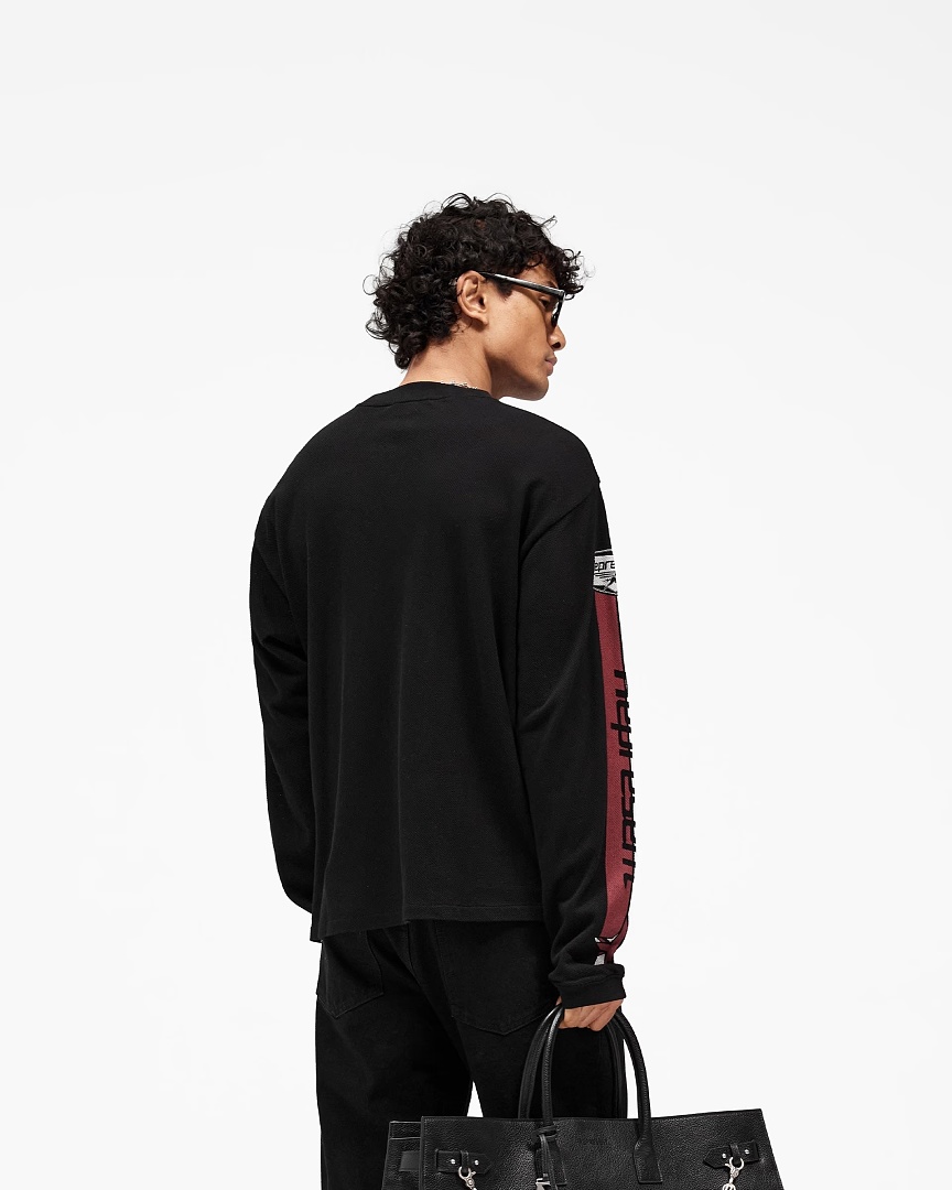 Represent 138 REP Long Sleeve : Black White S M L - Image 19
