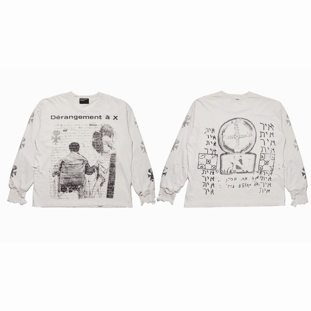 Enfants Riches Deprimes 158 Enfants Riches Deprimes DéRangement à X Full Long Sleeve T : S M L XL Apricot (Grey) - Image 10