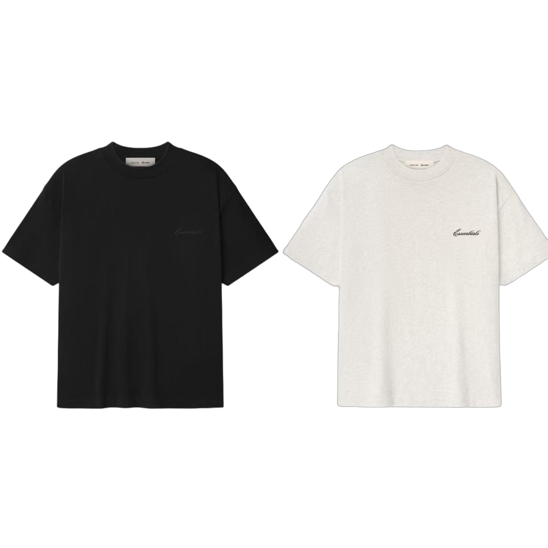 Essentials 118 26SS ESS AlwaysOn Mens Short Sleeve T : Black /VINTAGE Light Oatmeal /OATMEAL HEATHER XS (XL)