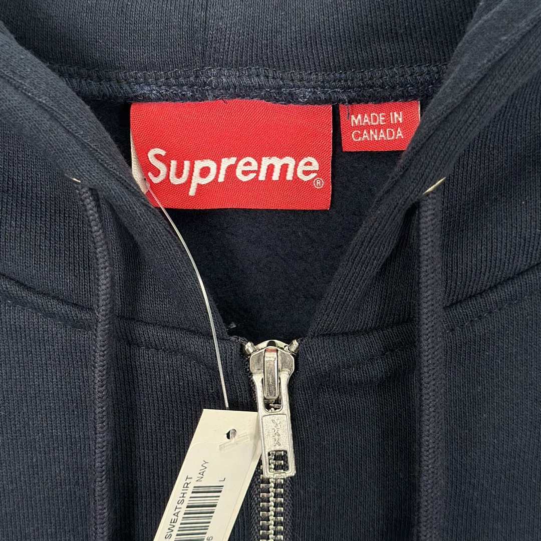 Supreme 378 FW25 IDGAF ZIP UP HOODED Embroidered (Black Grey) - Image 25