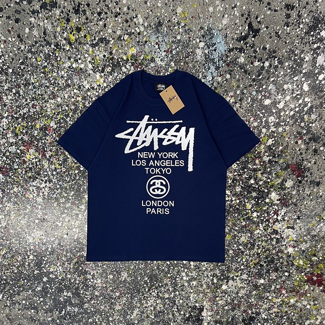 Stussy 108 Stu Light Print Short Sleeve T : Black White Grey Green S Ｍ L XL XXL - Image 6