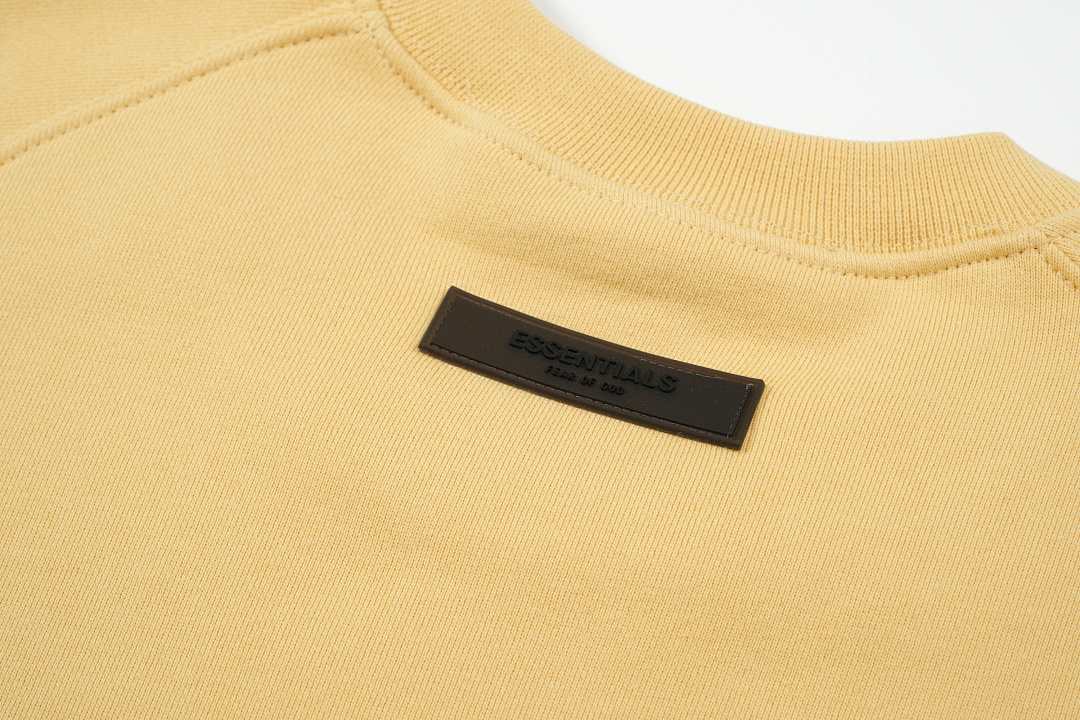 Essentials 98 ESS LOGO Sleeve Collar Purple Mist Blue Brown Black Big White Yellow Sand S-XL 6204# - Image 55