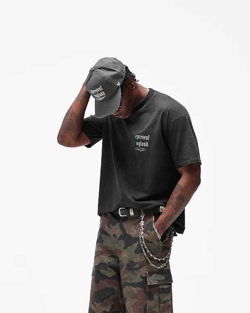 Off-White 128 REPRESENT New High Mens Womens Top Water Wide Short Sleeve T : S M L XL Off (White) - Image 23