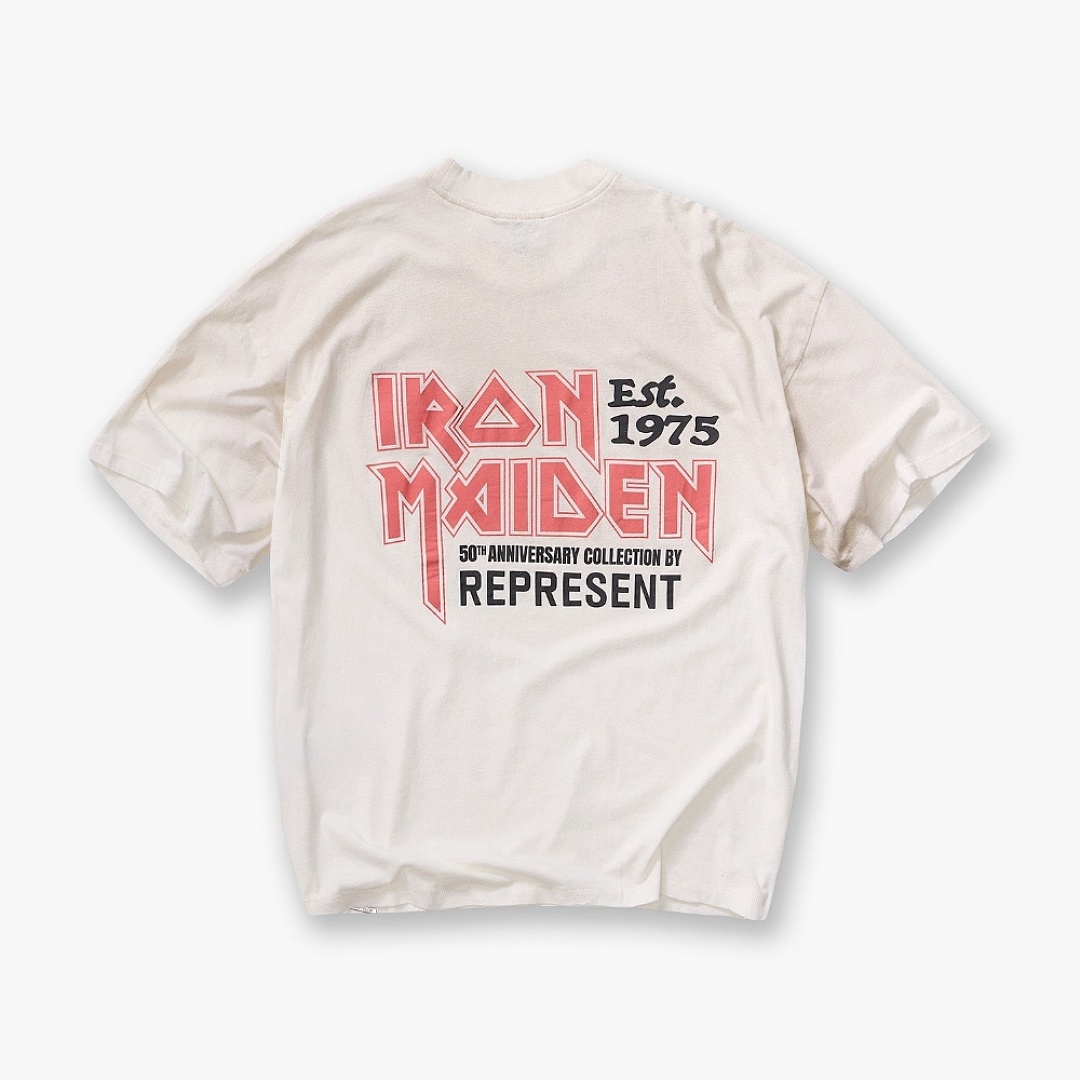 Represent 138 REPRESENT New High Mens Womens Top Wide Short Sleeve : S M L XL Water (White) - Image 11